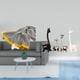thumbnail image 2 of Manta De Granja A Rayas Con Figura De Jirafa De Cerámica, Decoración Moderna Para El Hogar, Dormitorio, Sofá, Cama, Silla Y Oficina, Estantería Central., 2 of 8
