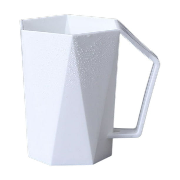 Vaso de plástico para cepillo de dientes,ideal para enjuague bucal,con soporte para cepillo de dientes.Vaso reutilizable para beber,perfecto para el hogar,la residencia estudiantil o la oficina.