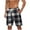 #09, variant on Busydd Mens Shorts Plus Size Shorts S-5XL Fashion Vintage Plaid Summer Shorts Elastic Waist Drawstring Casual Shorts Loose Oversized Beach Shorts for Men with Pockets