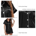 thumbnail image 1 of Women Loungewear, Fashion Breathable Womens Summer Pajamas Delicacy Classic Style Polyester Fiber Comfortable  For Bedroom For Woman ANGGREK Negro XXL, 1 of 6