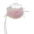 thumbnail image 3 of Women Colorful Mesh Layering Ruffle False Collar Ties Choker Renaissances Small Neck Ruff Collar Shawl Halloween Costume, 3 of 8