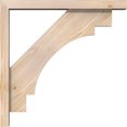 thumbnail image 3 of Ekena Millwork 3 1/2"W x 22"D x 22"H Merced Block Smooth Bracket w/ Offset Brace, Douglas Fir, 3 of 25