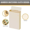 thumbnail image 6 of SpaceAid Extra Large Toilet Paper Storage with Lid, Slim Basket Holder, Beige, 6 of 7