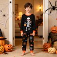 thumbnail image 3 of FEDPOP Halloween Skeleton Pajamas Kids Glow in the Dark Cotton Sleepwear Pjs Sets 5T, 3 of 9