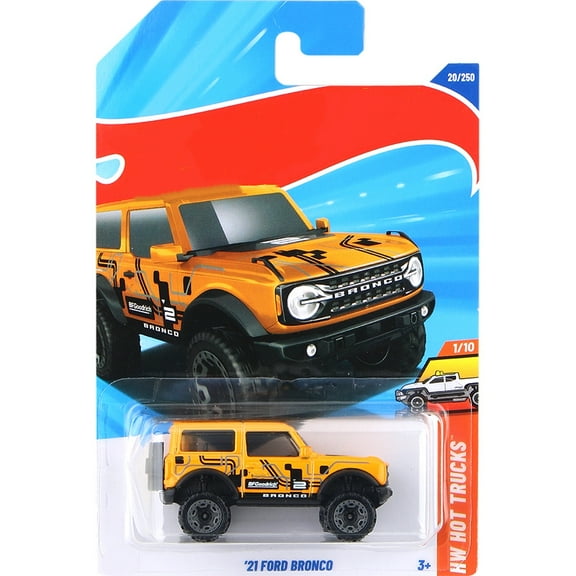 HW 2025 21 Ford Bronco (Orange) HW Hot Trucks
