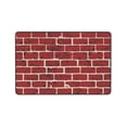 thumbnail image 4 of Brick Tile Wall Texture Rugs Doormat, Non-Slip Machine Washable Carpets Floor Door Mat , 36" x 24", 4 of 6