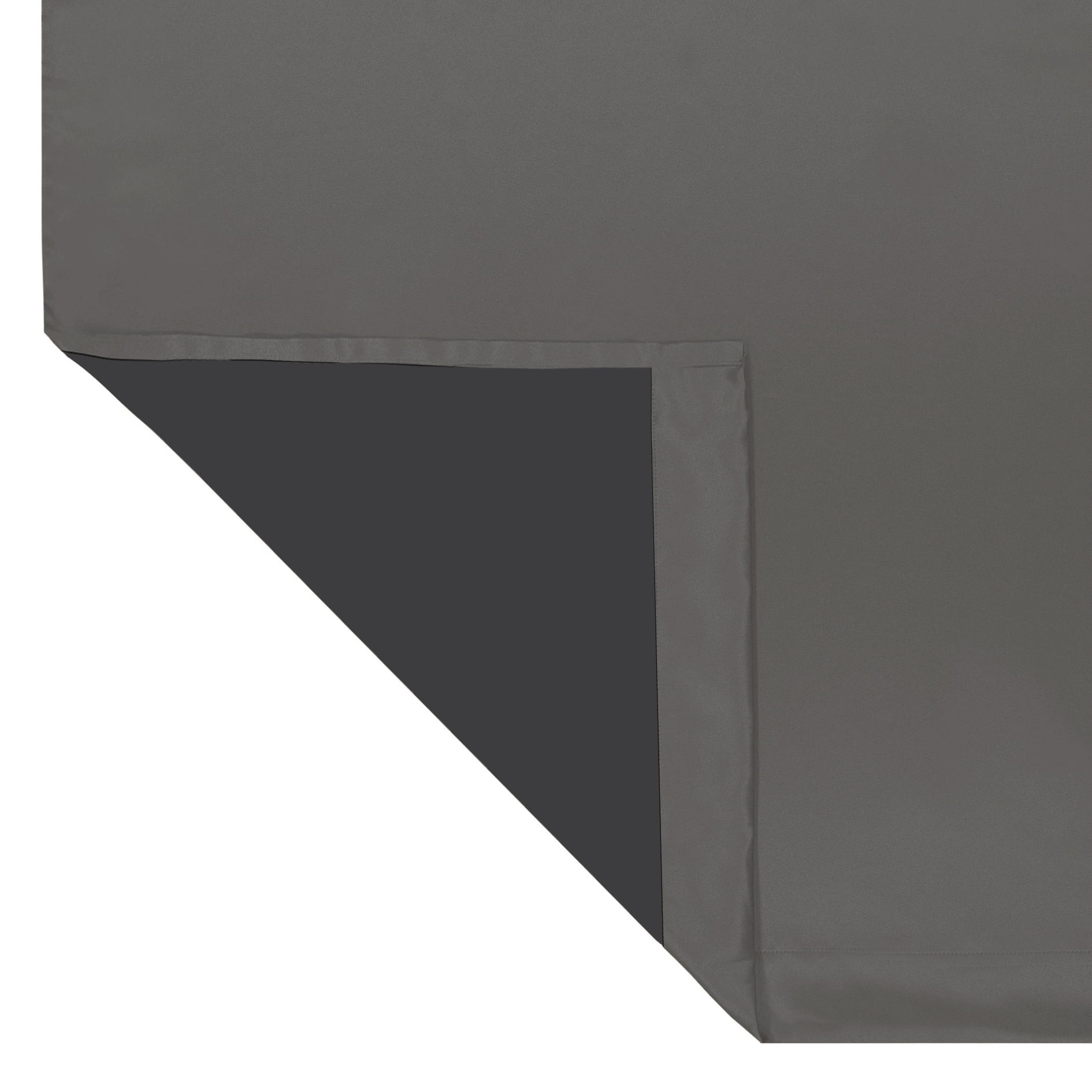 Mainstays Room Darkening Grommet Curtain Panel Pair, Set of 2, Gray, 30"W x 84"L
