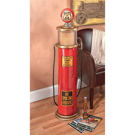Design Toscano Route 66 Gas Pump Floor Lamp And Collectible Cabinet Design Toscano Route 66 Gas Pump Floor Lamp And Collectible Cabinet