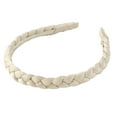 thumbnail image 3 of Tayshia by Scunci Comfort No-Squeeze Satin Braided Headband, Tan, 3 of 7
