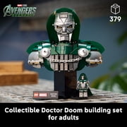 LEGO Marvel Doctor Doom Bust - Building Set for Adults, Ages 18+ Marvel Avengers Model Kit - Bedroom, Shelf or Home Office Decor for Men & Women - Gift for Super Hero Fans - 76345