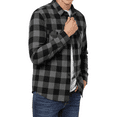 thumbnail image 3 of Puztloy Flannel Shirt for Men Long Sleeve Button Down Shirts Casual Relaxed Fit with Chest Pockets Winter Mens Flannel Shirt, 3 of 6