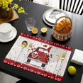 thumbnail image 2 of Rdsfhsp Valentines Day Placemats Set of 4, Truck Gnome Rose and Sweet Heart Red Plaid Heat Resistant Farmhouse Place Mats for Holiday Dining Table Kitchen Decor 12x18 Inch, 2 of 5