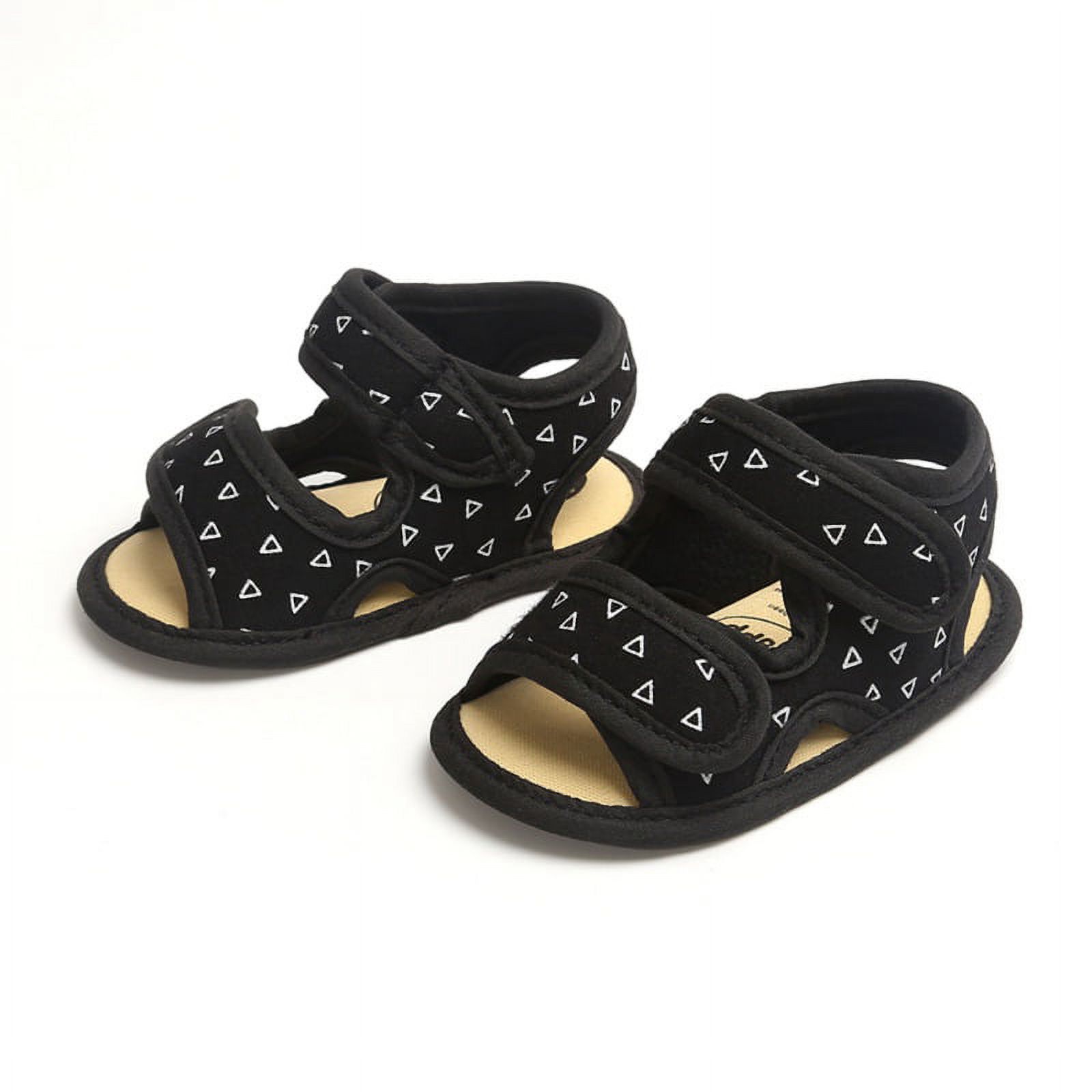 Baby Boys Girls 2 Straps Summer Dress Sandals Infant Shoes Soft Sole Breathable First Walker Newborn Shoes - image 3 of 7