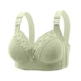 thumbnail image 2 of IFNWSV Wireless Bras for Women Lightly Lined Push Up Bra Breathable Seamless Adjustable Daily Lingerie Green 38BC, 2 of 6
