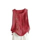 thumbnail image 1 of Vestidos Casuales Para Mujer, Blusas De Mujer De Moda Blusa de lino sin mangas con botones bordados para mujer, talla grande, 1 of 3