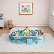 Foldable Ball Pit for Toddlers, 89in Ocean Ball Pool, Play Pit for Kids for Indoor Outdoor, Green