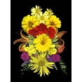 thumbnail image 2 of Stalus, Judy 25x32 Gold Ornate Wood Framed with Double Matting Museum Art Print Titled - Flower Drama V, 2 of 4