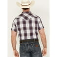 thumbnail image 4 of Cody James Men's Dog Southwestern Dobby Plaid Print Short Sleeve Western Snap - CJSU23W86-TAN X-, 4 of 4