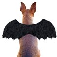 thumbnail image 3 of Black Bat Wings Large Dog Costume, Halloween Pet Dress Up, Adjustable Plush Strap Outfit with 60cm Wing Length for Photo Party, 3 of 10