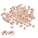 thumbnail image 1 of 300uds Crimpado Cuentas Cubiertas, 6.5mm Crimpado Cuenta Nudo Cubiertas Redondas Abiertas Cuentas Extremo Puntas para Joyería Fabricación Bricolaje, Rose Oro, 1 of 5