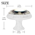 thumbnail image 4 of HemaKayy 12 Pack 1.37" Decorative Cabinet Knobs - Premium ABS & Glass | Refresh Your Home Kitchen Bedroom Furniture Decor | Ideal for Closets, Drawers, Doors | Blue Butterfly Ink Painting, 4 of 6