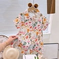thumbnail image 2 of MEZZALL Girls' Light Weight Floral Printed Blouse Cardigan And Dress With Full Prints Of Flowers 5-6 Years Cozy Kids Wear, 2 of 3
