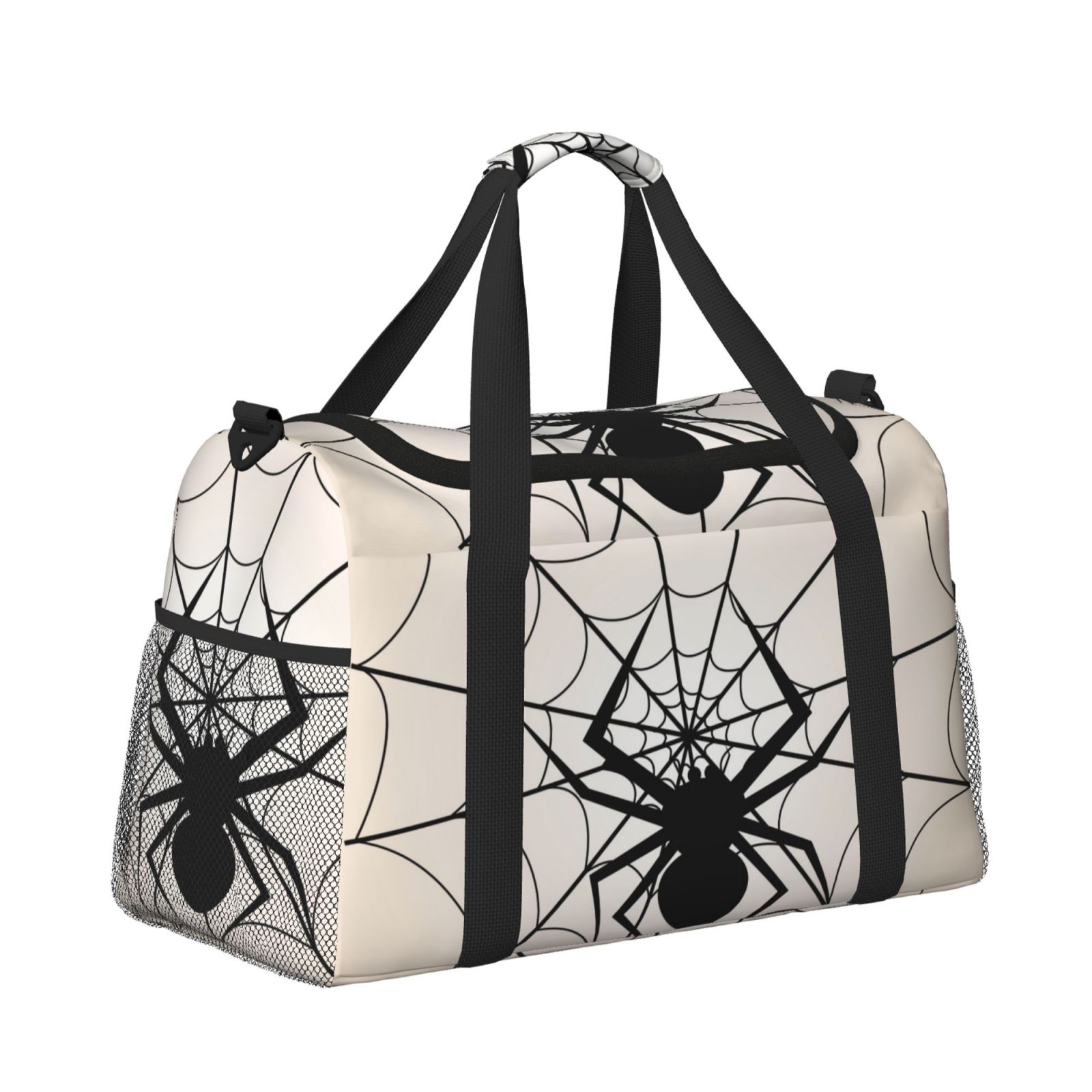 Fuzoiu Spiders On The Web 1 Print Travel Duffle Bag,Carry On Tote Bags,Duffel Bag,Sport Gym Bag, Hospital Bag for Labor and Delivery, Overnight Bag,Luggage Bag