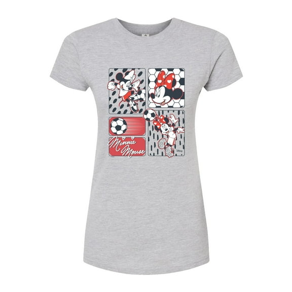 Disney - Minnie Soccer - Juniors Fitted Graphic T-Shirt