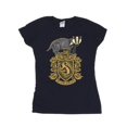 thumbnail image 1 of Harry Potter Womens Hufflepuff Sketch Crest Cotton T-Shirt, 1 of 3