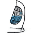 thumbnail image 5 of Aimee Lii Hanging Cushioned Hammock Chair with Stand, Patio Swing Chair, Blue, 5 of 11