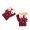 Red, variant on Wmkox8yii Winter Plus Velvet Thick Gloves For 3-7 Years Old Children Cartoon Flip Cover Fingerless Warm Gloves