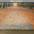 thumbnail image 6 of Ambesonne Forest Place Mats Set of 4, Romantic Alley Woods, Standard Size, Slate Blue Orange Yellow, 6 of 6