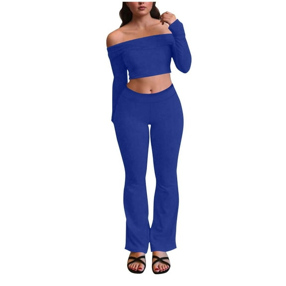 Sweat Pants Set for Womens 2 Piece Quarter Zip Pullover and Joggers Sporty Casual Tracksuit Set Fall Lounge Sweatsuits Set