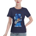 thumbnail image 1 of T-Shirt Basique à Manches Courtes pour Femmes Super Saiyan, 1 of 6