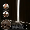 thumbnail image 6 of Deconovo Long Back Tab and Rod Pocket Blackout Curtains for Patio Sliding Door (42"x95", Brown, 2 Panels), 6 of 8