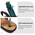 thumbnail image 4 of Decould sylf Women Slide Sandals Comfort Soft Adjustable Strap Flats shoes Anti-Slip Slippers Sandals, 4 of 7