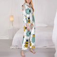 thumbnail image 3 of Balery Colorful Insects Conjunto de Pijama con Estampado para Mujer, Conjunto de Dos Piezas con Manga Larga, Ropa de Dormir Suave con Bolsillos, Pijamas Cómodos-Large, 3 of 7