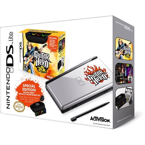 Nintendo Ds Lite Limited Edition Guitar Hero On Tour Bundle Walmart Com Walmart Com