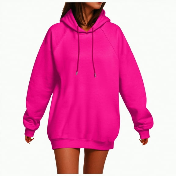 Godom Women Hoodies Oversized Fleece Long Sleeve Comfy Casual Basic Pullover Sweatshirts 2025 Fall Outfits Y2K Clothes