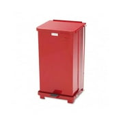 Rubbermaid Commercial Products Defenders Biohazard 12 Gallon Step On Trash Can