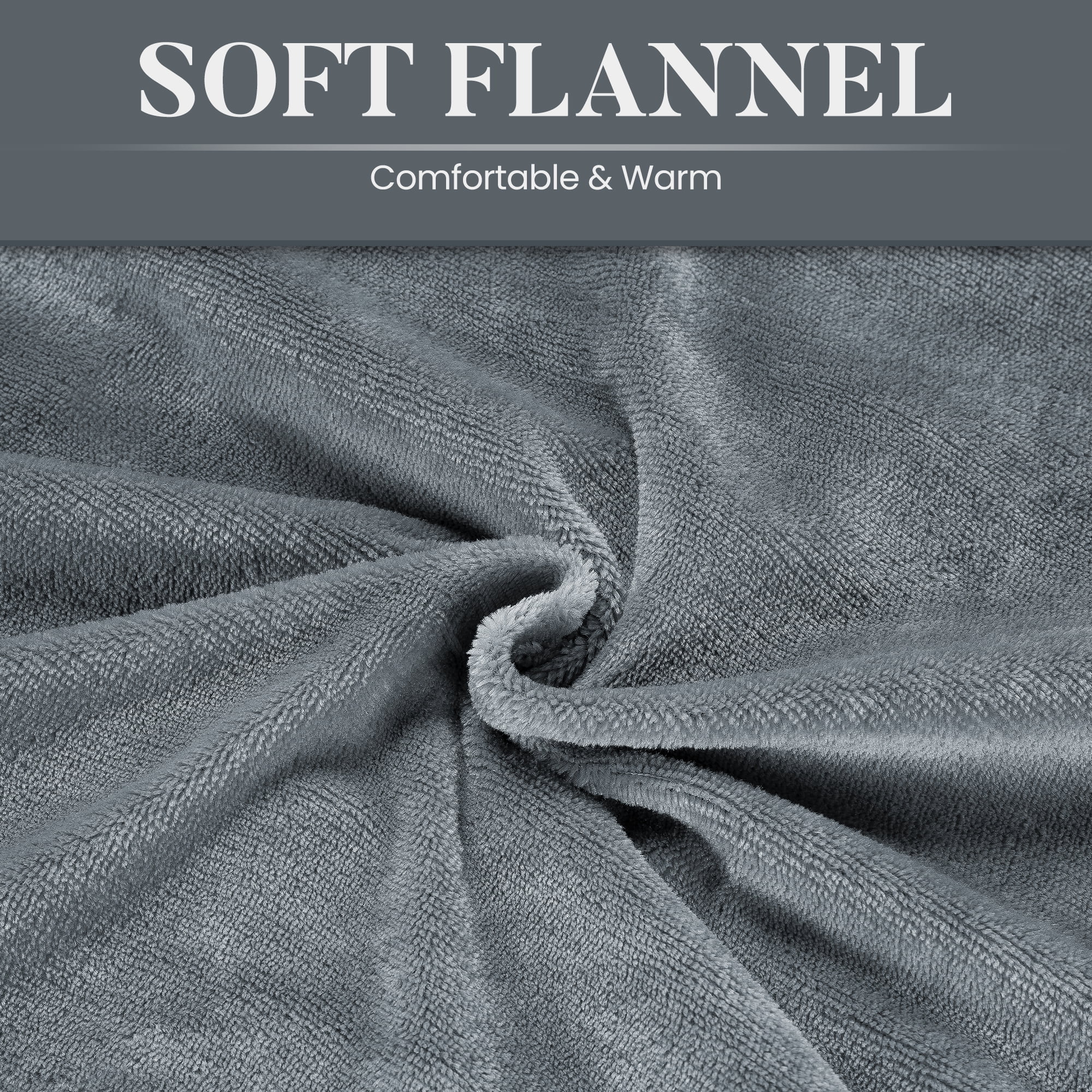 MaxKare Queen Electric Heated Blanket, 10 Heating Levels, 10H Timers, Dual Control, Machine Washable, ETL/FCC Certified, Gray