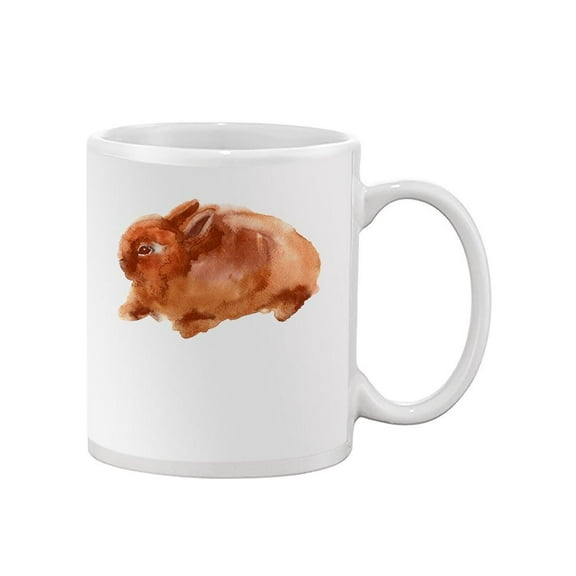 Cute Rabbit Watercolor Design Mug  -Image by Shutterstock,