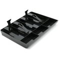 thumbnail image 2 of Cash Register Drawer, 4 Grid Cash Register Tray Cashier, Manual Push Open Cash Register Drawer, Cash Drawer, Cash Box, Perfect for Hotel, Supermarket and Shops, 2 of 5