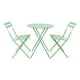 thumbnail image 1 of Juego de Muebles para jardín - Set de 3 Piezas Incluye una Mesa Redonda y Dos sillas Plegables para Exteriores - Patio, terraza (Verde), 1 of 9