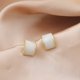 thumbnail image 1 of Pendientes de Metal con forma de hoja para mujer, aretes con cierre de tuerca, color gris, estilo coreano, novedad, 2023, 1 of 4