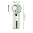thumbnail image 3 of Abs Plastic Handheld Fan, Portable Cooling Device With Foldable Ice Pack Feature, for Travel and Outdoor Use, Green, 3 of 6