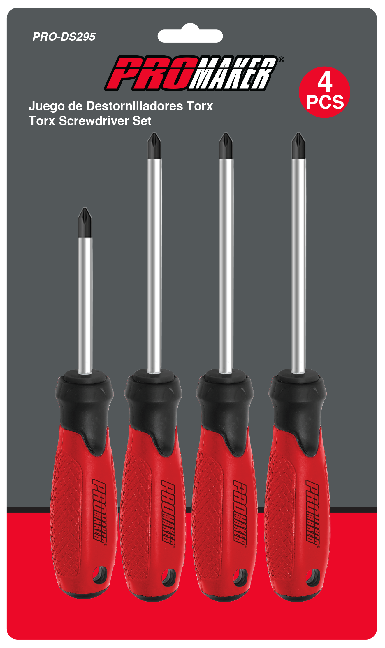 PROMAKER 6 4 Piece Torx Screwdriver Set