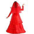 thumbnail image 4 of Robe de Mariage Gothique Rouge Grande Taille, 4 of 9