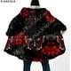 thumbnail image 4 of Capa de sueño con estampado 3D de mariposa Rosa oscura para hombres, abrigo grueso y cálido con capucha, abrigo de lana a prueba de viento, bata, manta, 1, 4 of 4