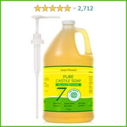 EWG Verified Castile Soap - 1 Gallon - No Palm Oil - Unscented Mild & Gentle Liquid Soap For Sensitive Skin, Baby Wash & DIY Recipes - Non GMO & Vegan with Organic Carrier Oils by Seven Minerals
